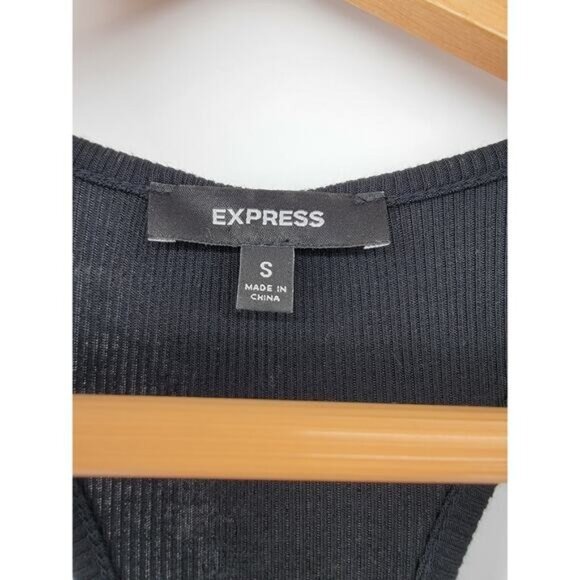 Express Women's Black & Gold Sequin Racerback Tank Dress Small - Picture 4 of 6